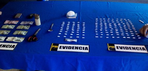 400 dosis de cocaína base portaban 3 microtraficantes detenidas por la PDI en Los Ángeles